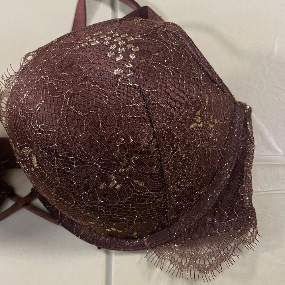 Victoria's Secret Deep Brown Lace Bra - Picture 7 of 15